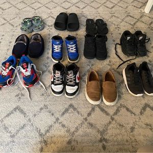 Boy toddler shoes and sandals.